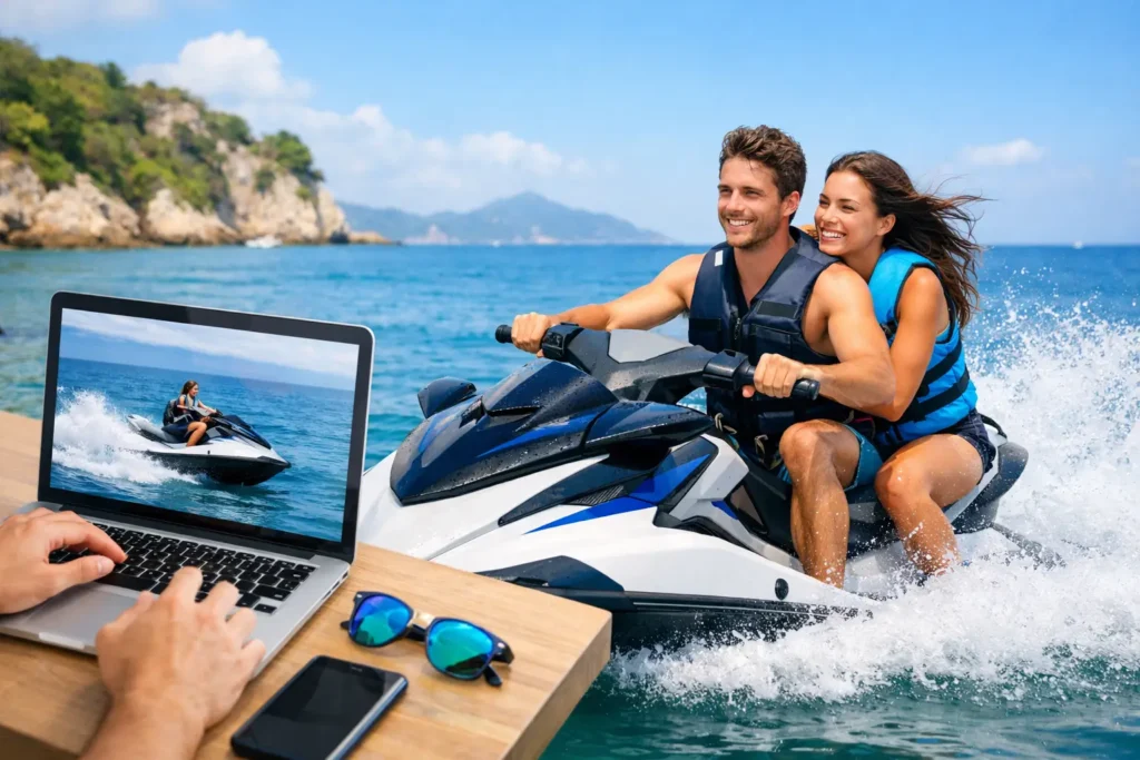 Cómo reservar moto acuática online sin líos