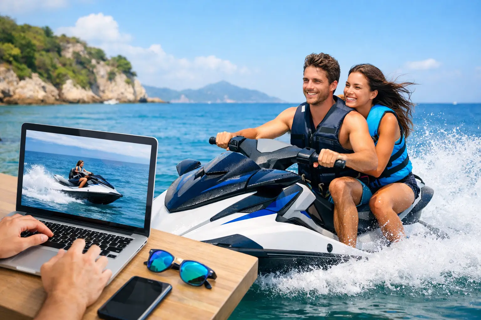 Cómo reservar moto acuática online sin líos