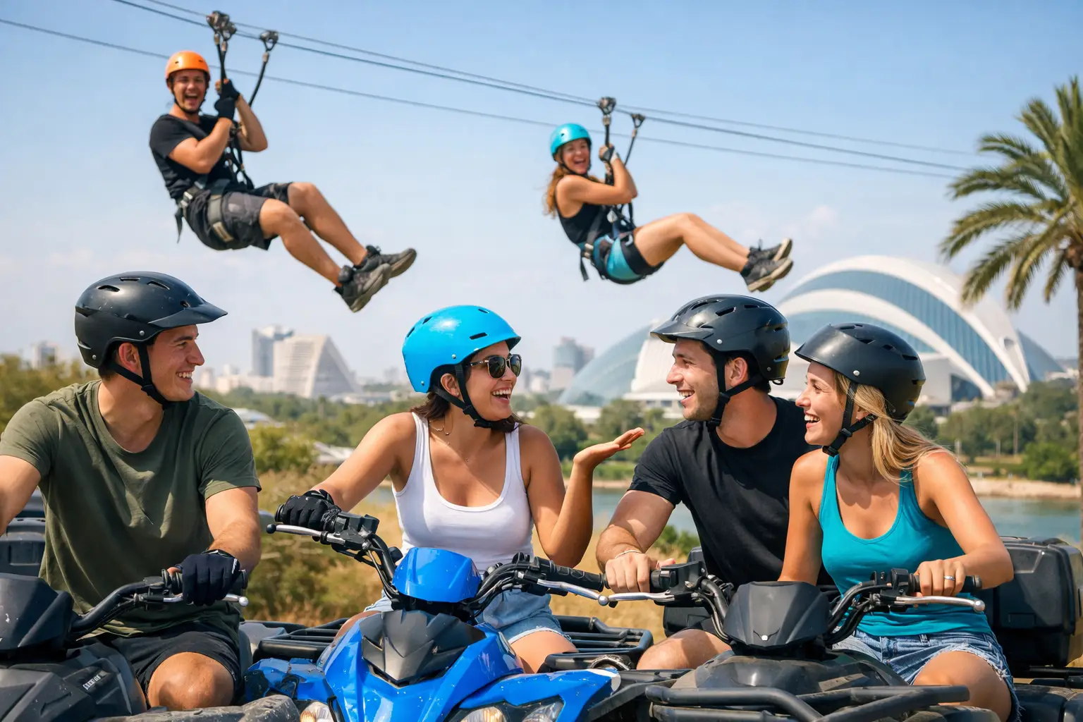 Plan original con amigos en Valencia: adrenalina